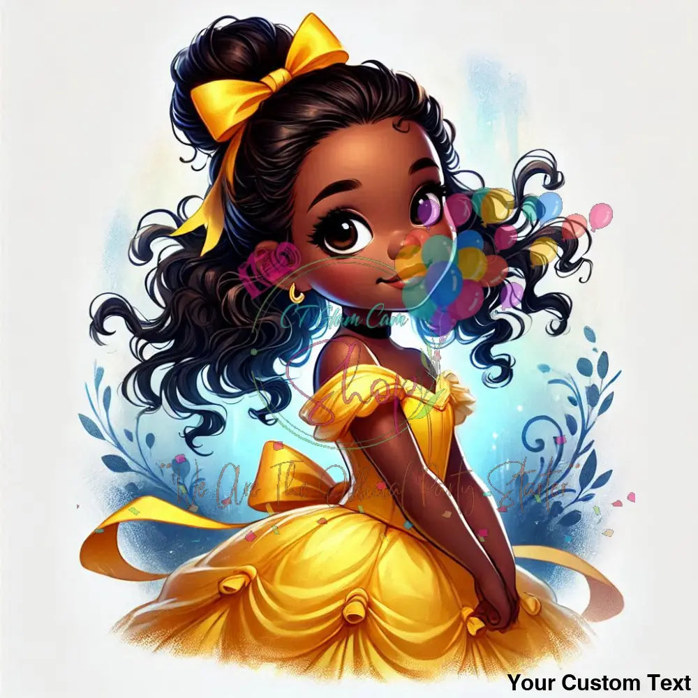 Pretty Brown Princess Fairies Digital Template Bundle DIGITAL