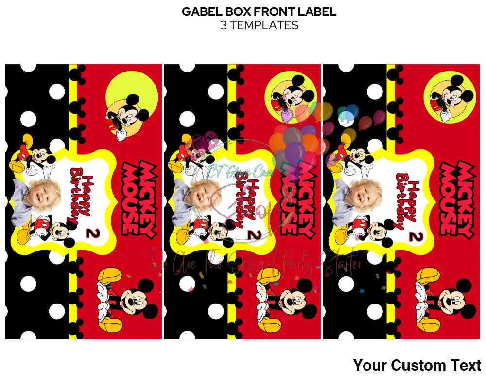 CT GLAM CAM SHOP DIGITAL ULTIMATE MICKEY MOUSE PARTY FAVOR BUNDLE( Editable)