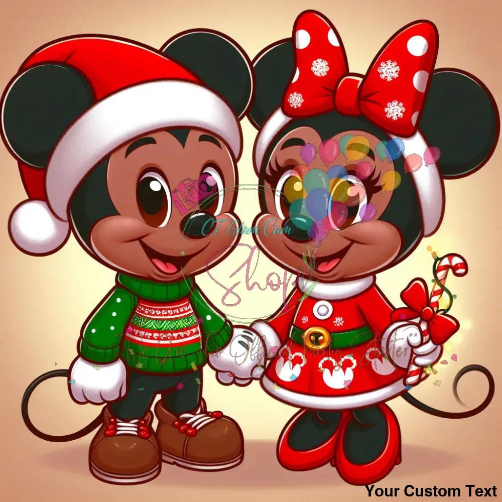 AI Black American Mickey & Minnie Digital BundleTemplates