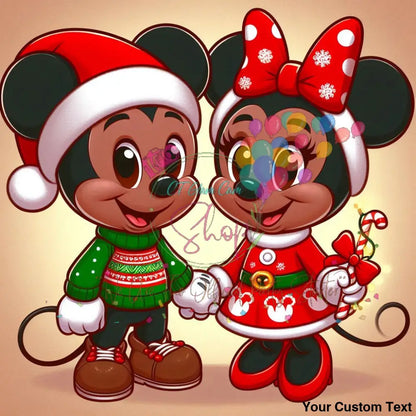 AI Black American Mickey & Minnie Digital BundleTemplates