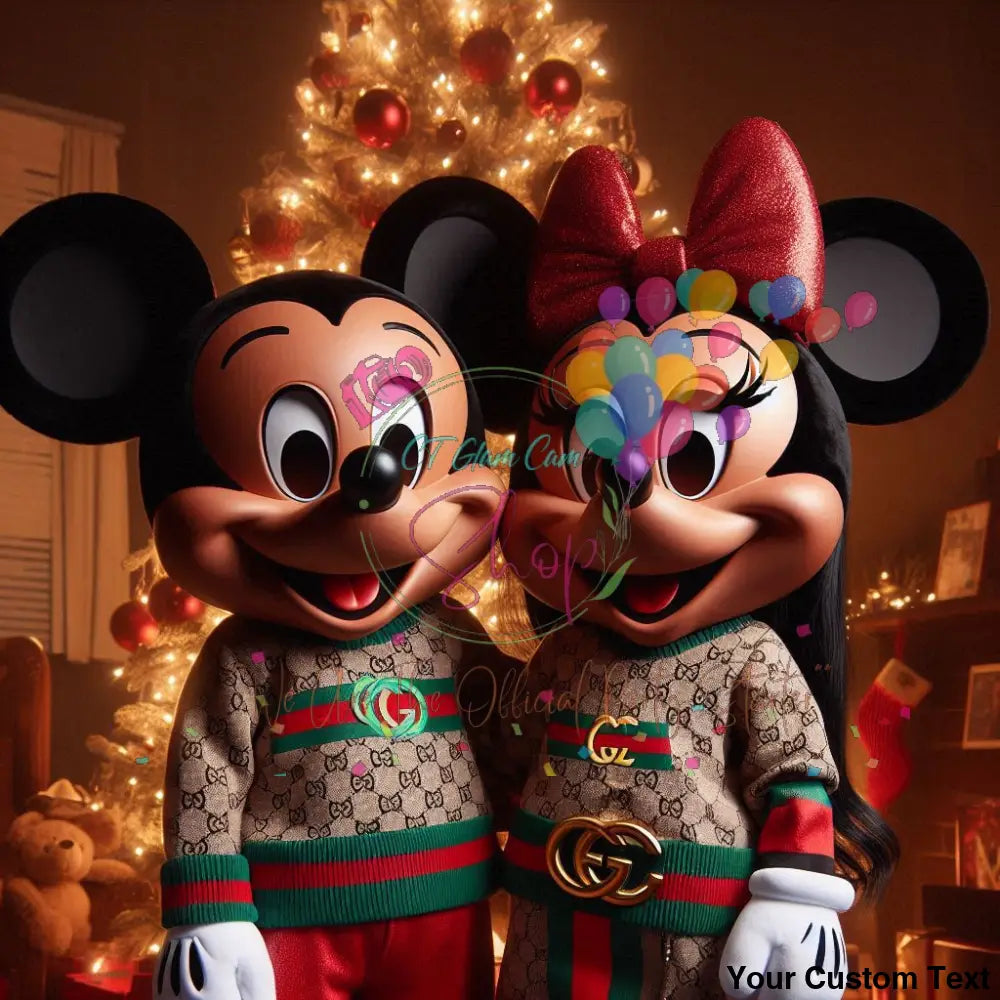 AI Black American Mickey & Minnie Digital BundleTemplates