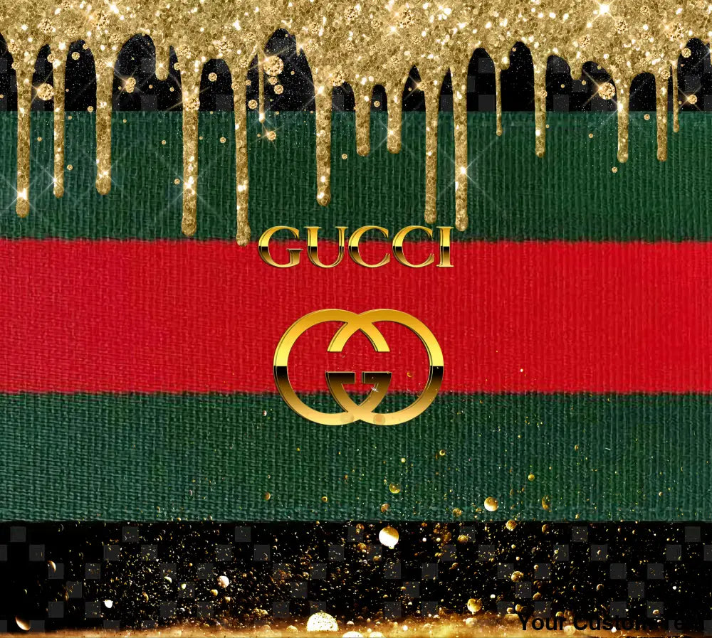 20oz Gucci Drip Straight tumbler template
