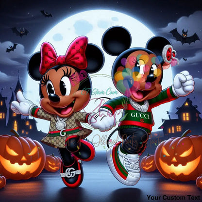 AI Black American Mickey & Minnie Digital BundleTemplates