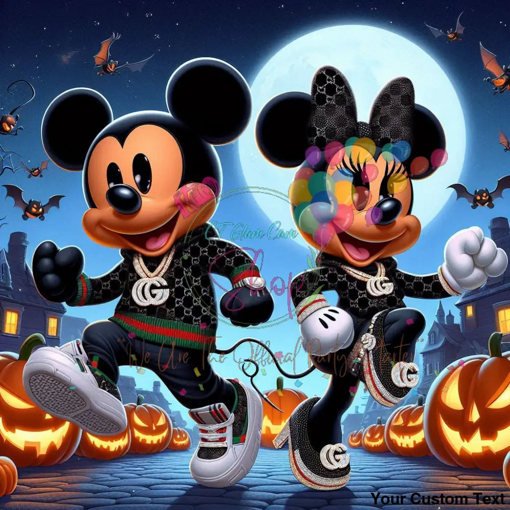 AI Black American Mickey & Minnie Digital BundleTemplates