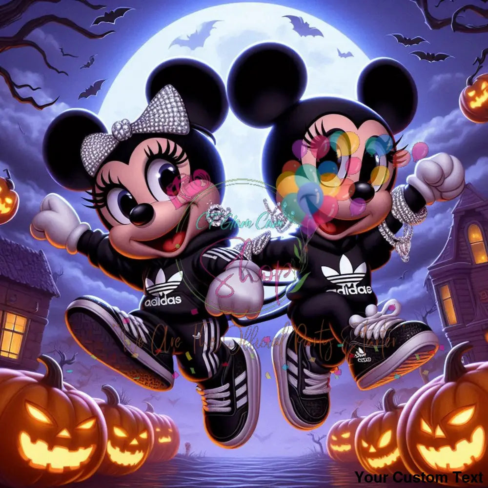 AI Black American Mickey & Minnie Digital BundleTemplates
