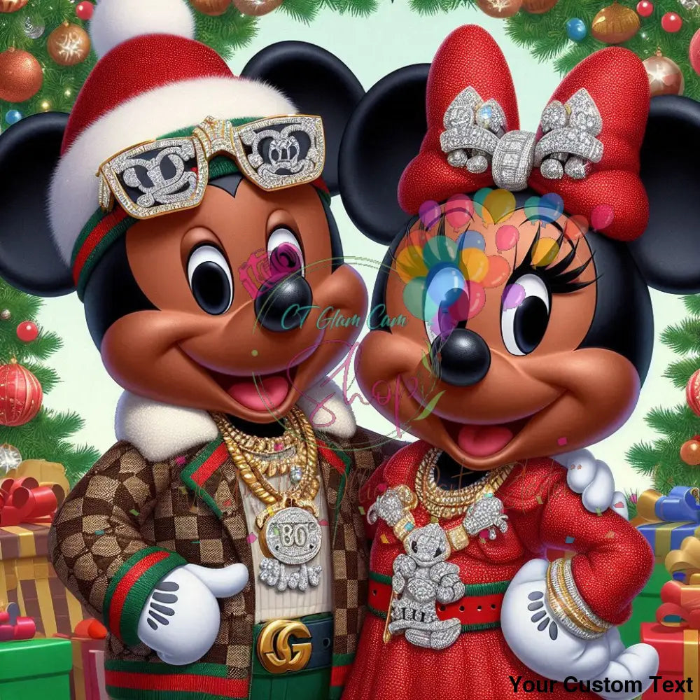 AI Black American Mickey & Minnie Digital BundleTemplates