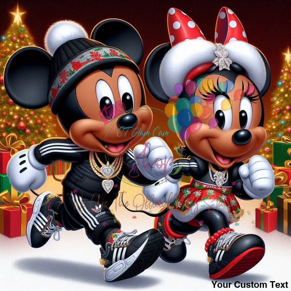 AI Black American Mickey & Minnie Digital BundleTemplates