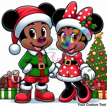 AI Black American Mickey & Minnie Digital BundleTemplates