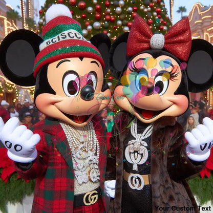 AI Black American Mickey & Minnie Digital BundleTemplates