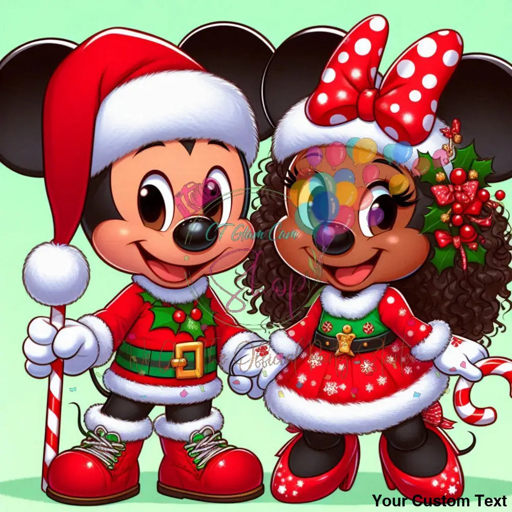 AI Black American Mickey & Minnie Digital BundleTemplates