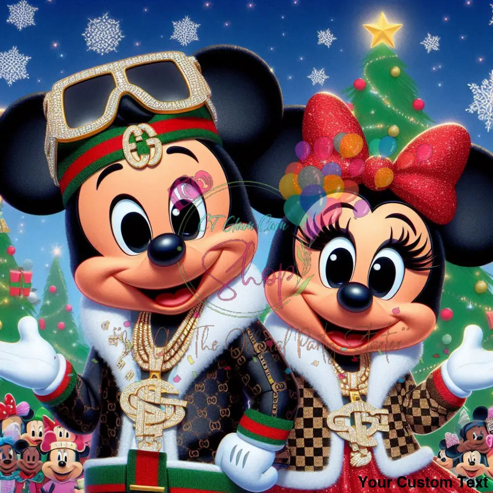 AI Black American Mickey & Minnie Digital BundleTemplates